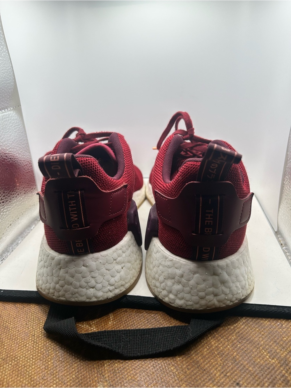 adidas NMD R2 Collegiate Burgundy CQ2404 Men's Size 11 Maroon Boost Sneakers - Picture 5 of 11